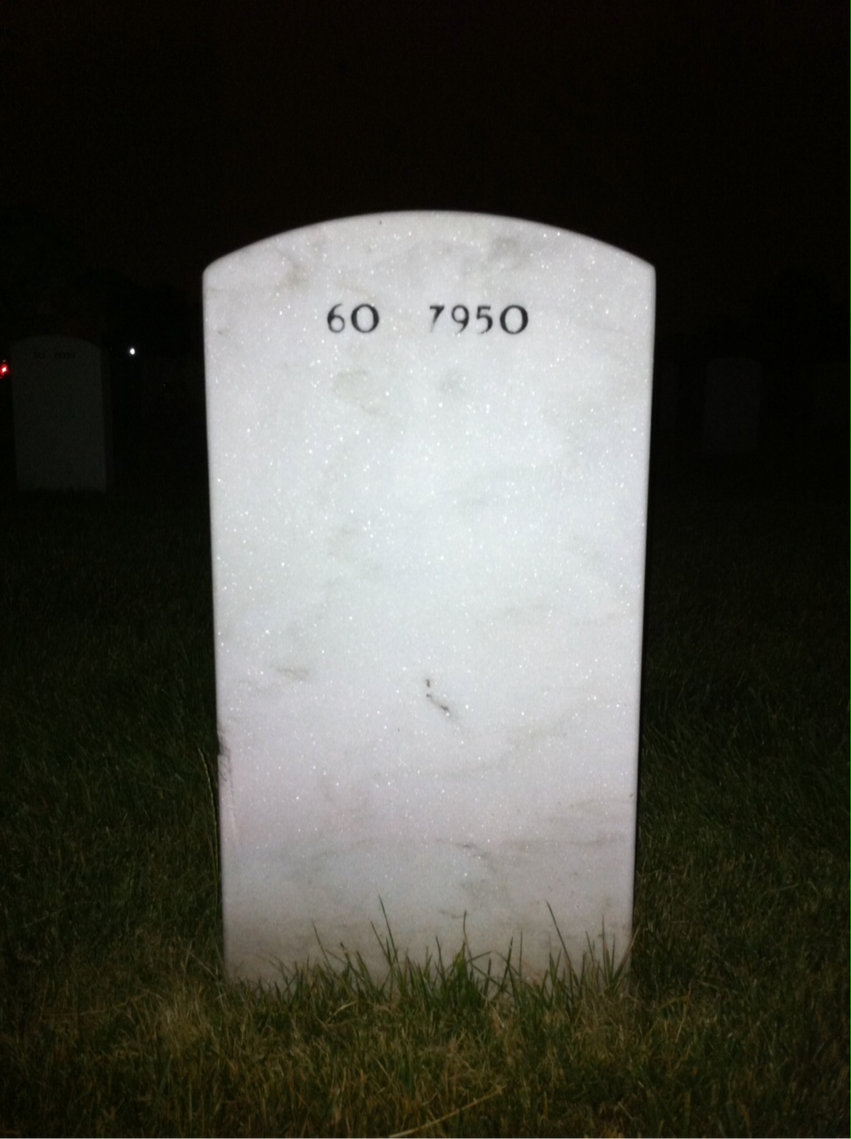 Back of headstone — Henry Miga