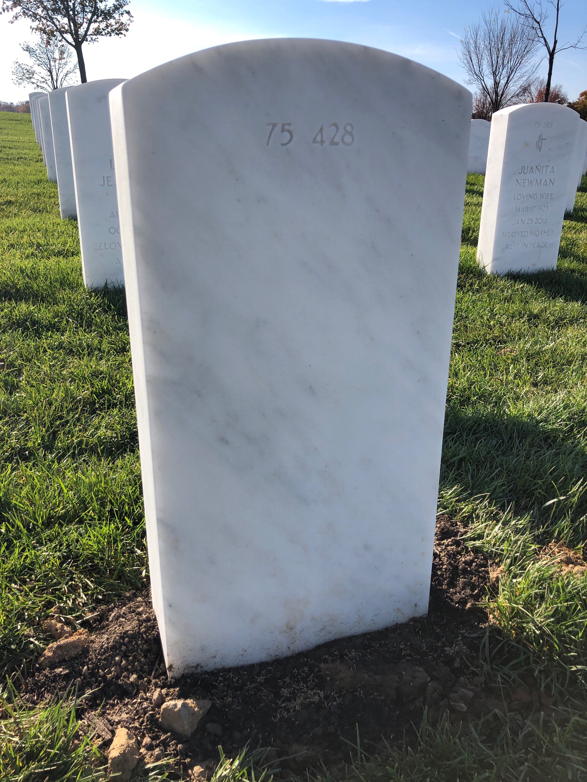 Back of headstone — Stephen Moushegian