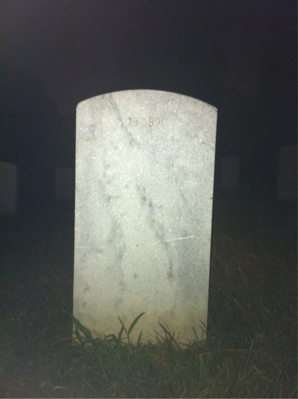 Back of headstone — William James Ingram