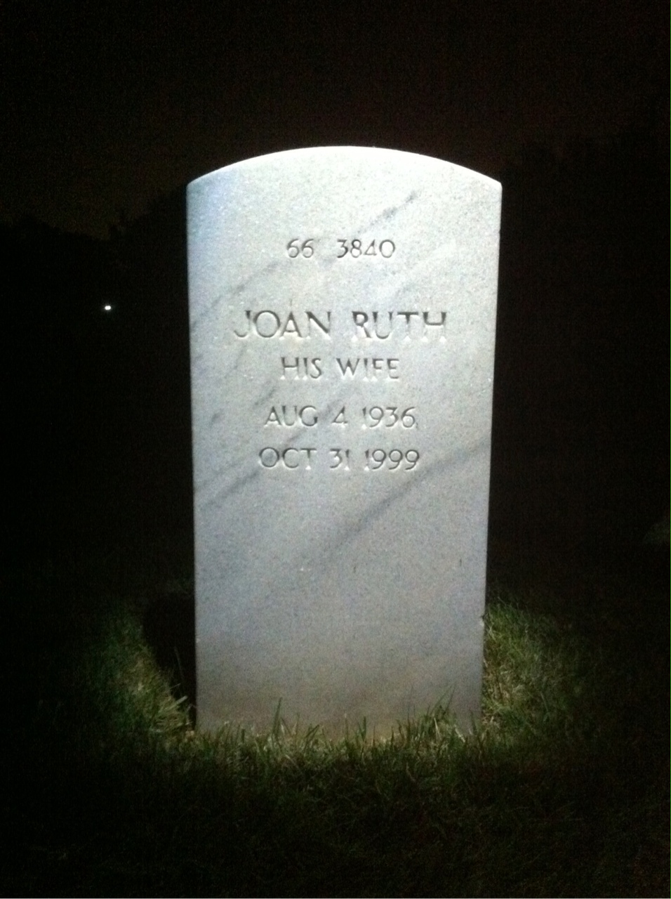 Back of headstone — Billy Mohon