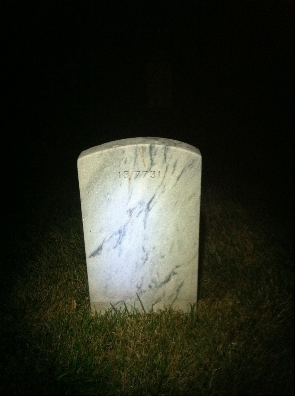 Back of headstone — Joseph Alter