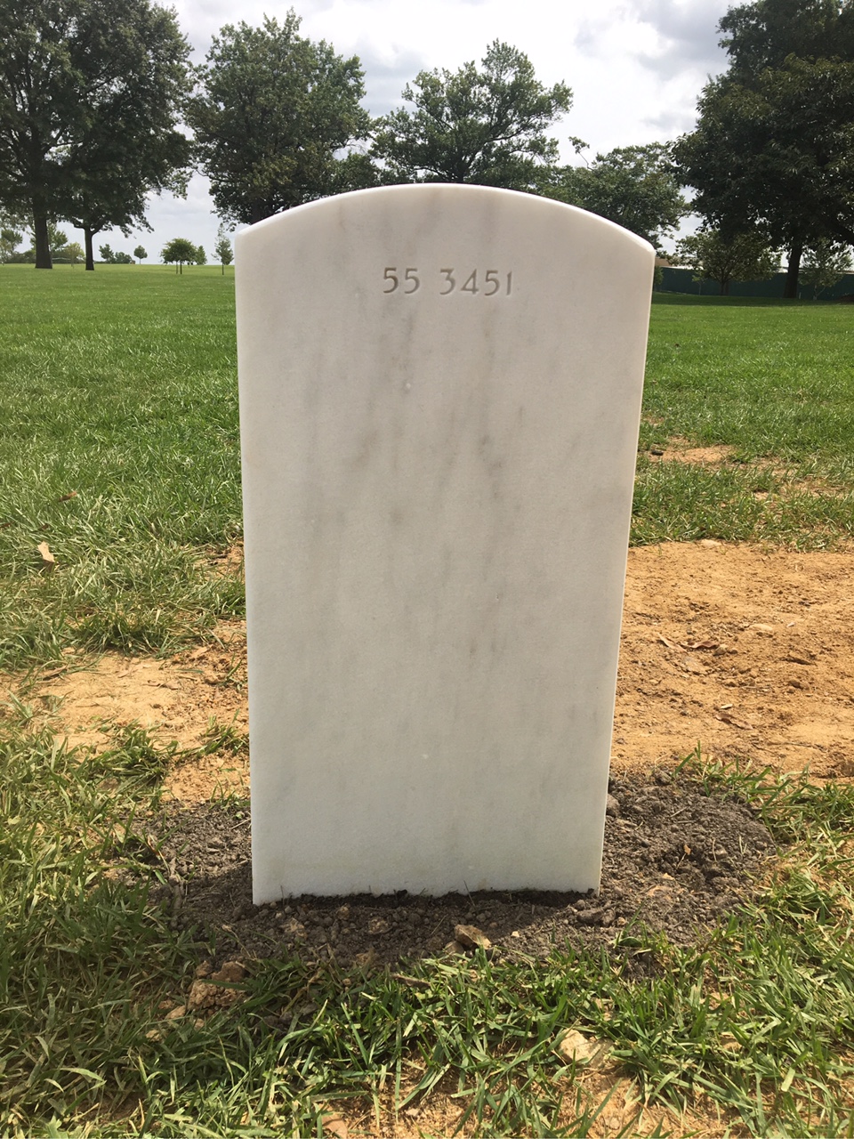 Back of headstone — William C Gibson