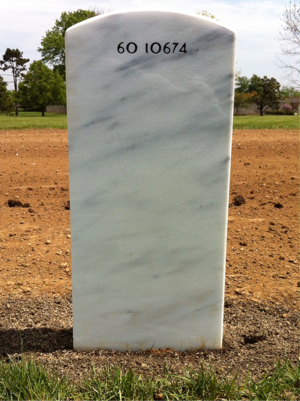 Back of headstone — Dominic N Vernetti