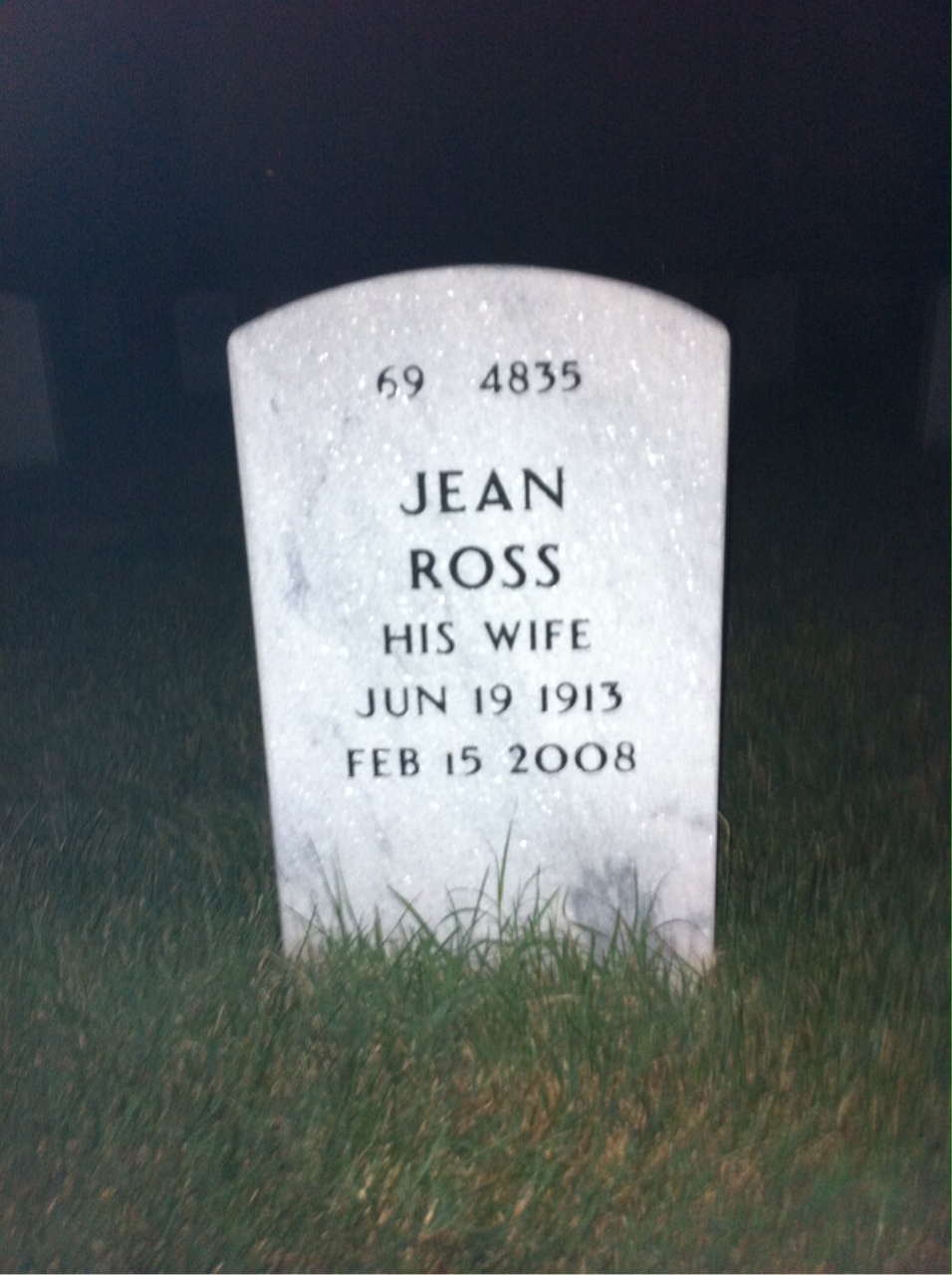 Back of headstone — Wayne Litz