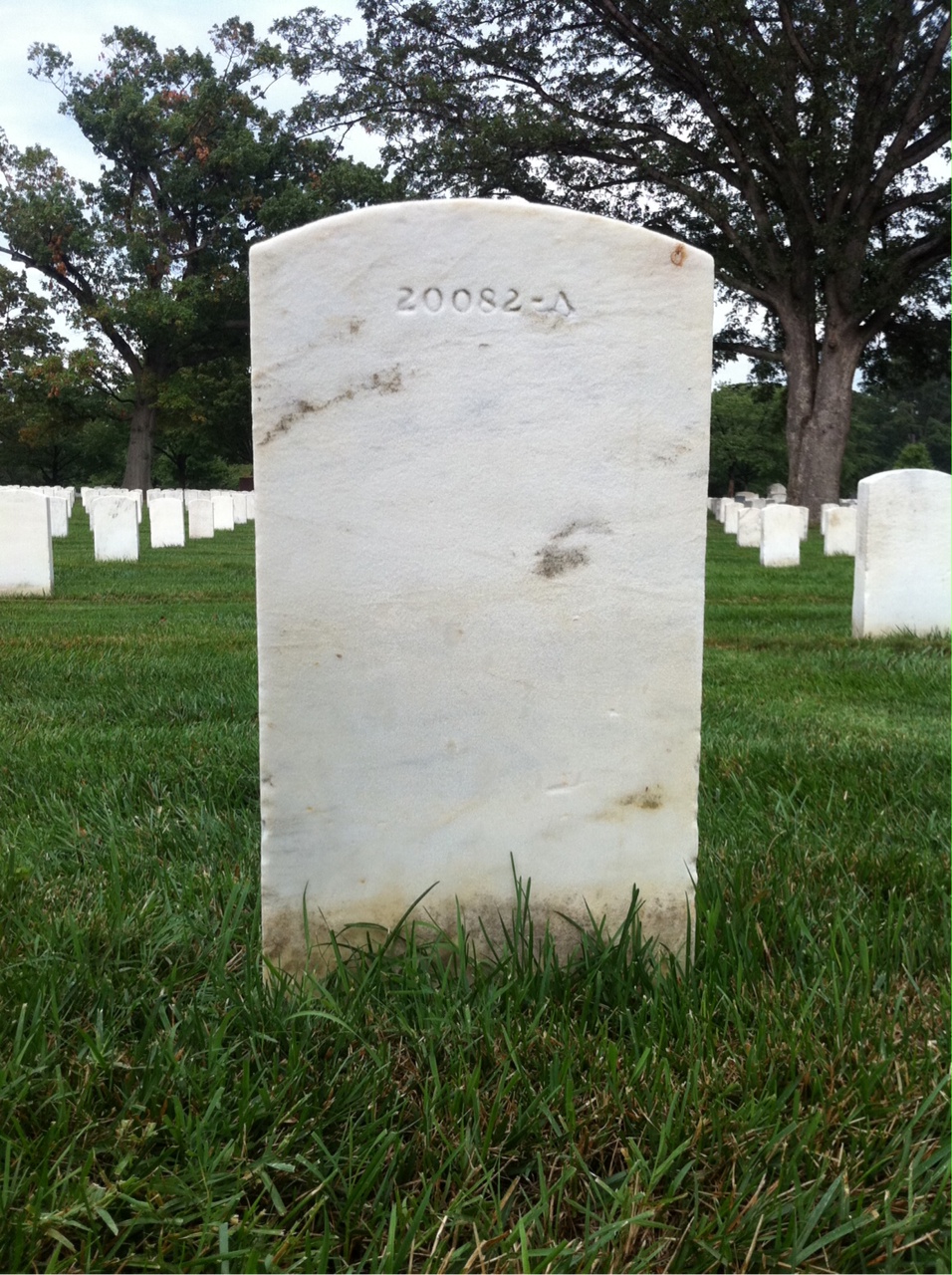 Back of headstone — Ethalmore Cox