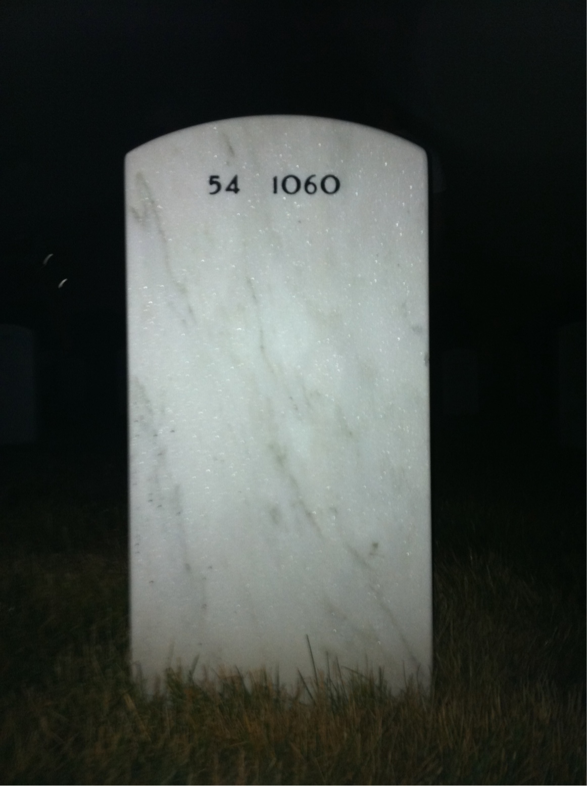 Back of headstone — Jack Tye