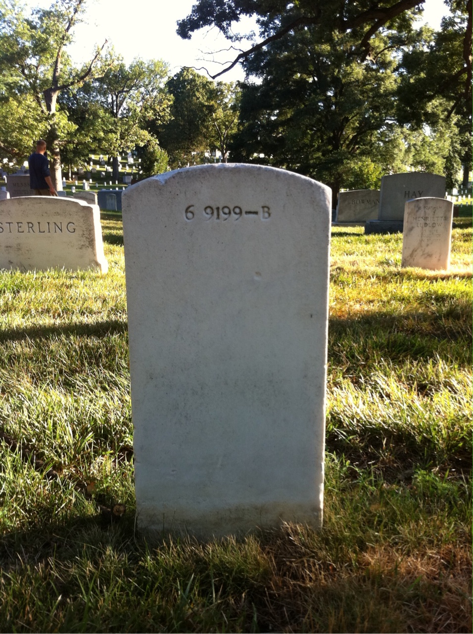 Back of headstone — Robert Murray