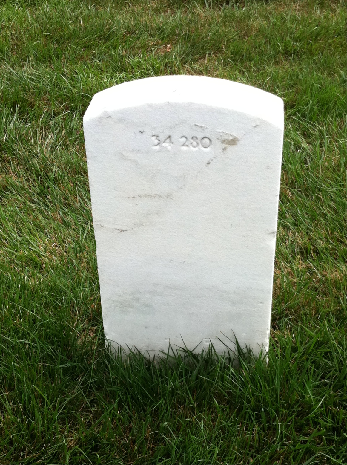 Back of headstone — Edward Johnson