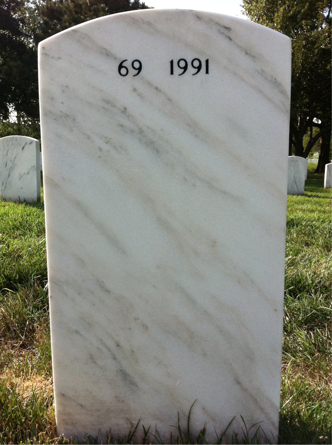 Back of headstone — Wilbert Ealy