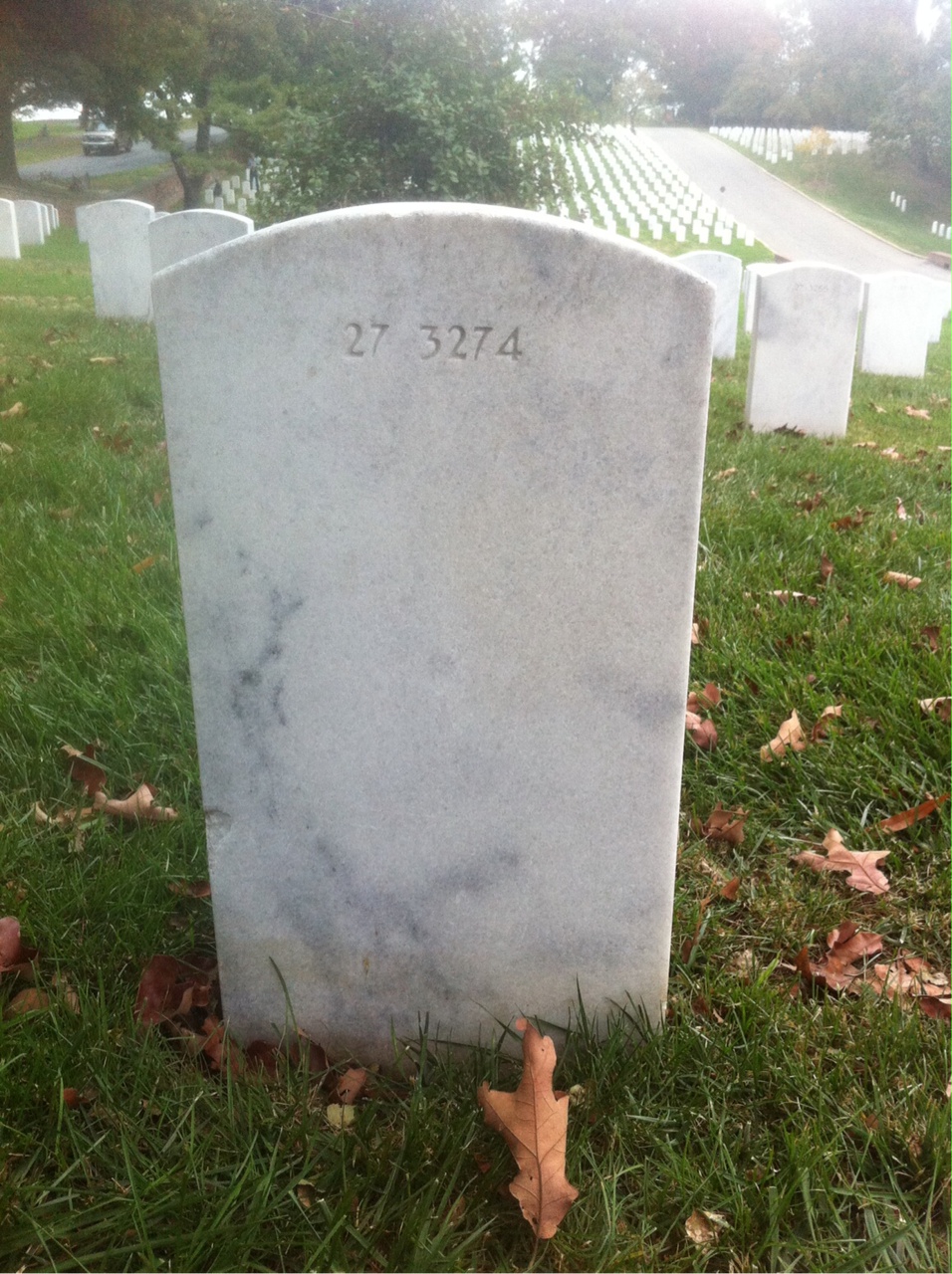Back of headstone — Not Captured Contee