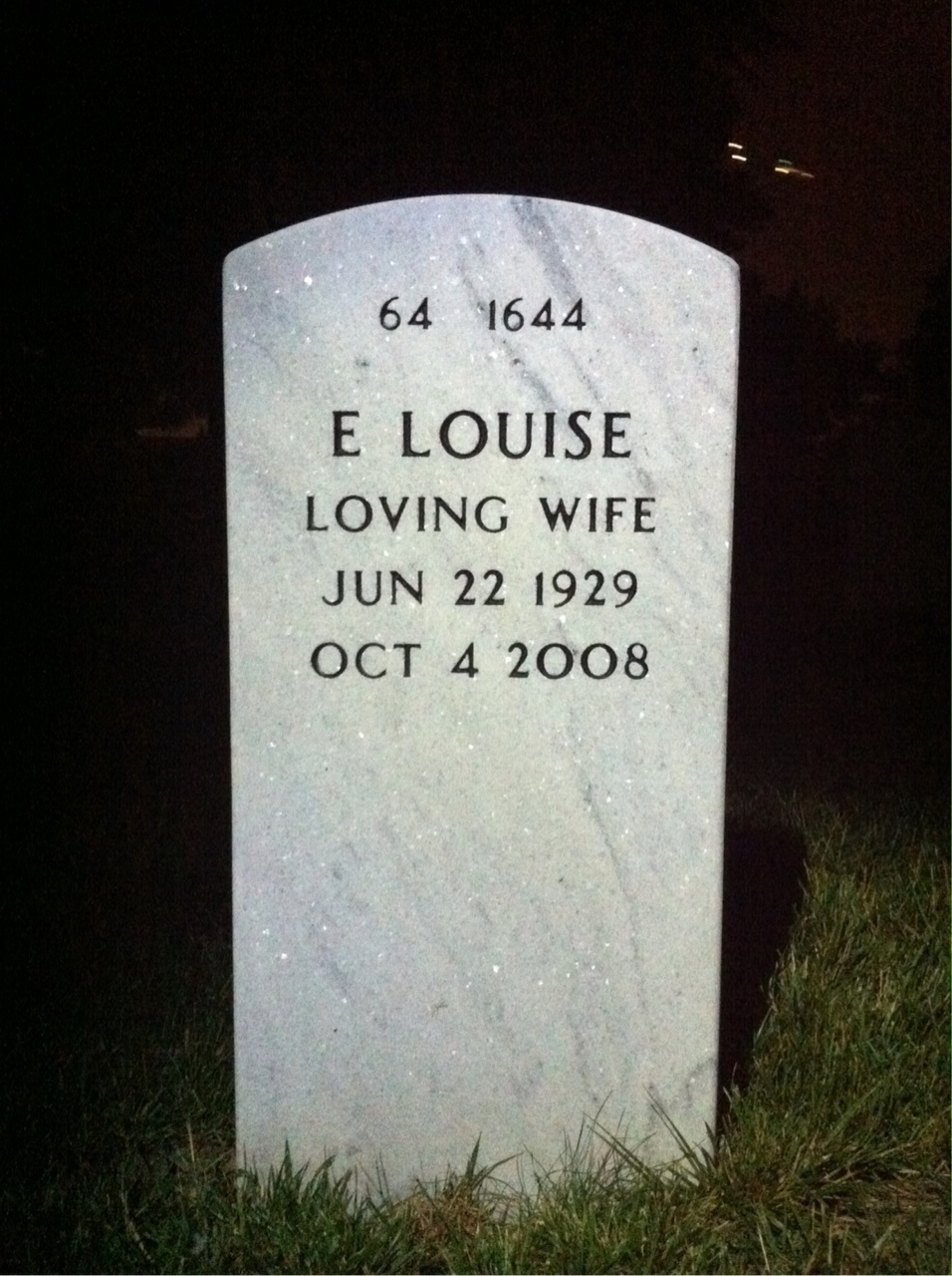 Back of headstone — John Campbell