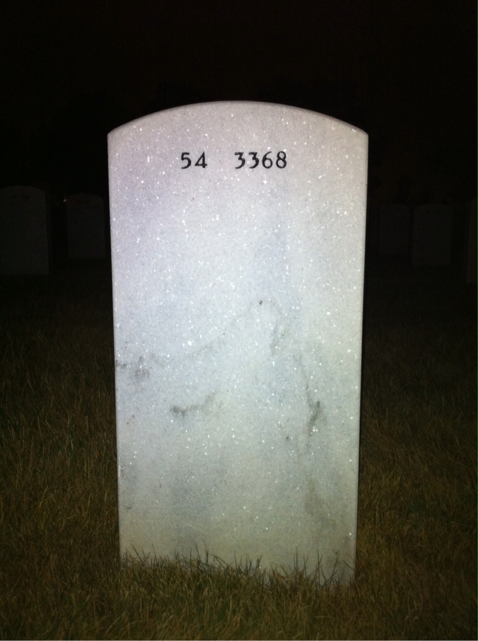 Back of headstone — Alfred Schwiperich