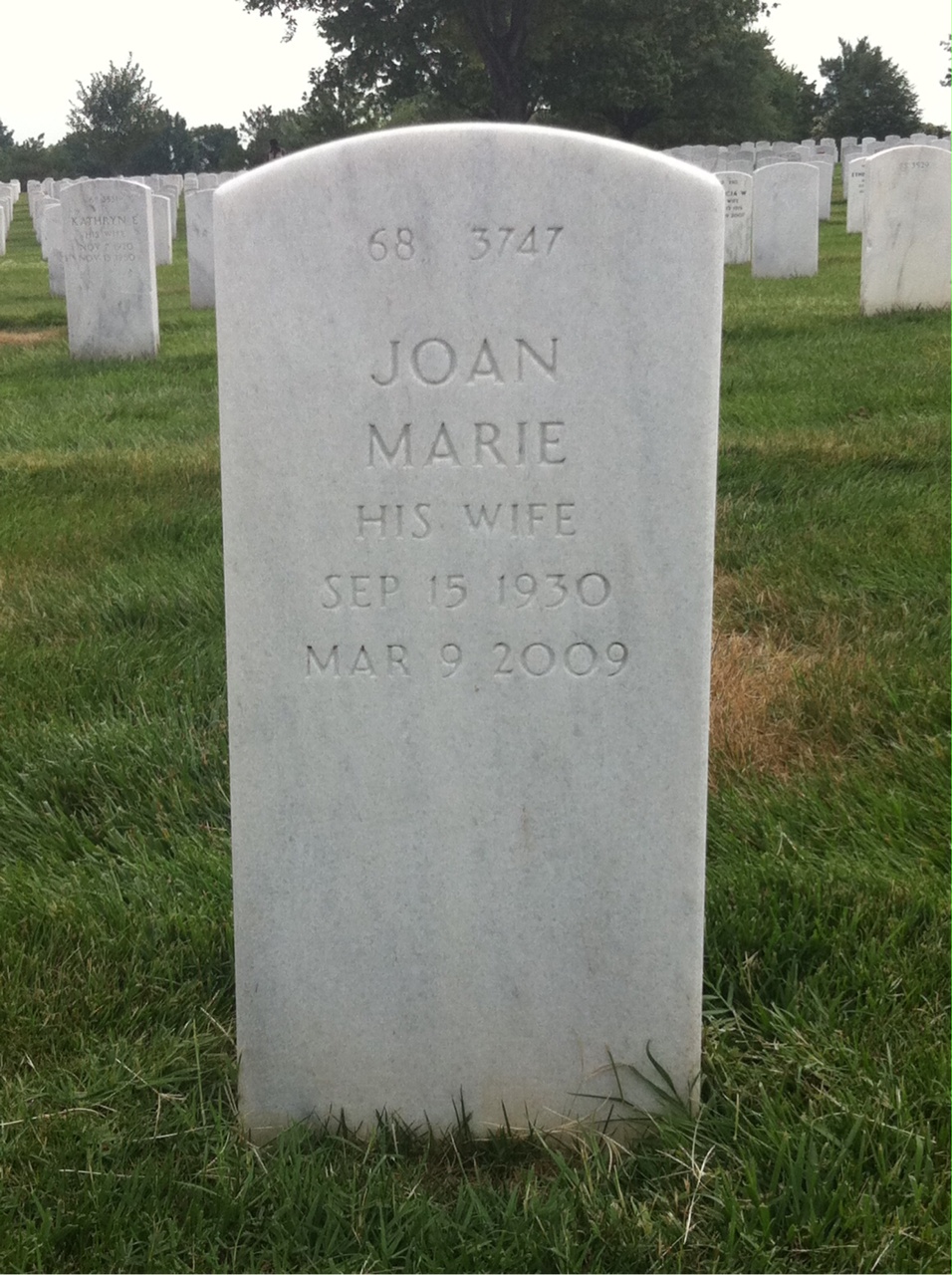 Back of headstone — Robert Lockhoff