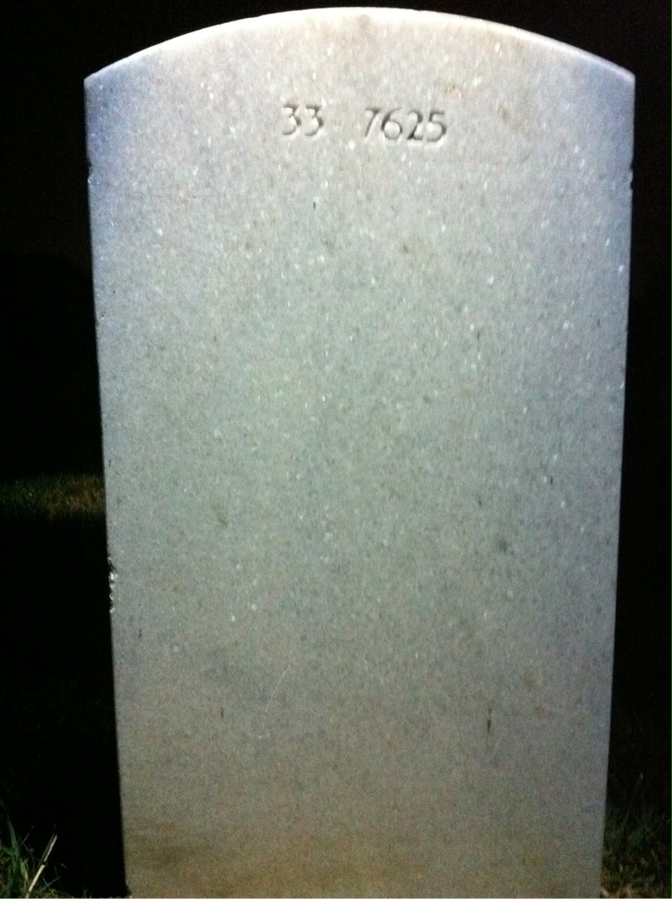 Back of headstone — Civita Banagan