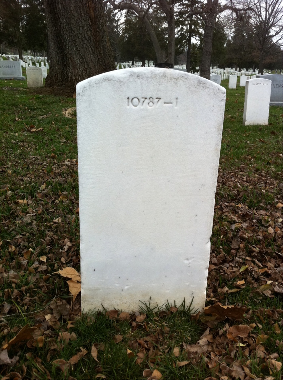 Back of headstone — Thomas Archibald