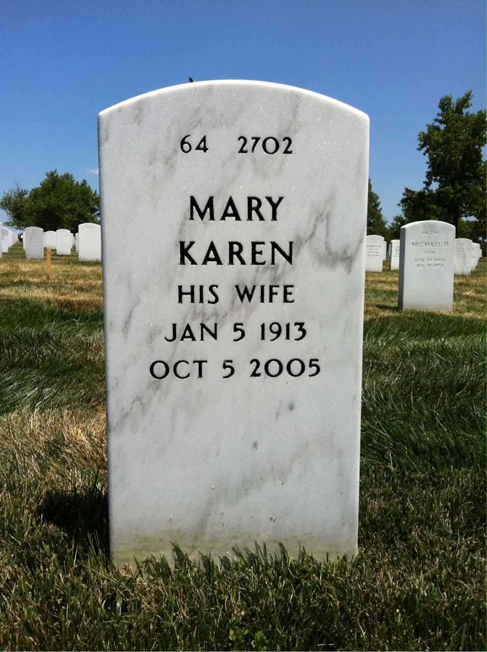 Back of headstone — Matthias Donelan