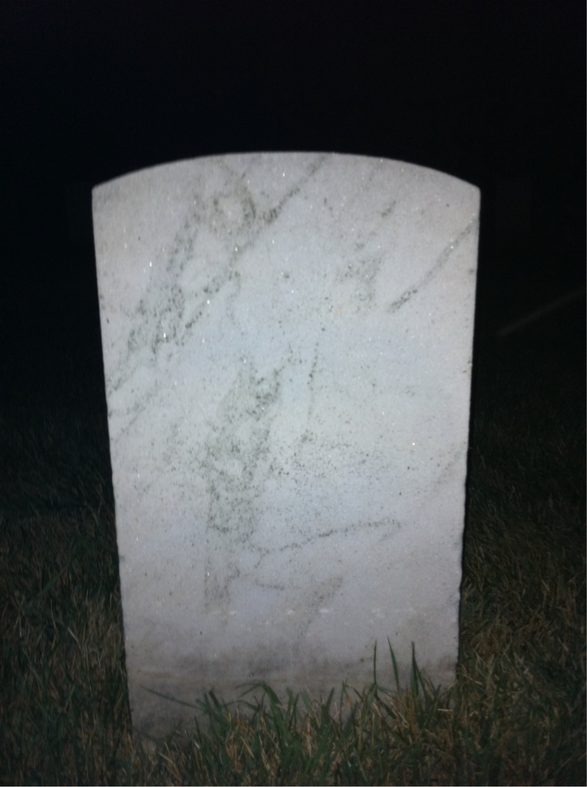 Back of headstone — John Molloy