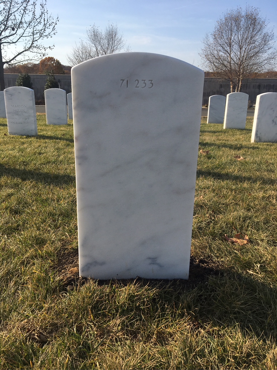 Back of headstone — Robert Arundel