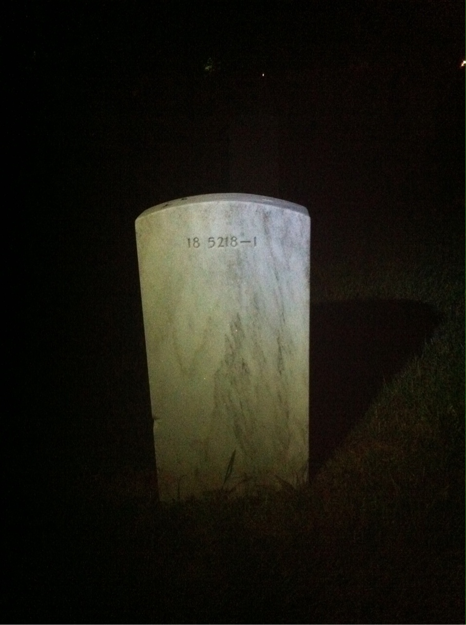 Back of headstone — John Musson