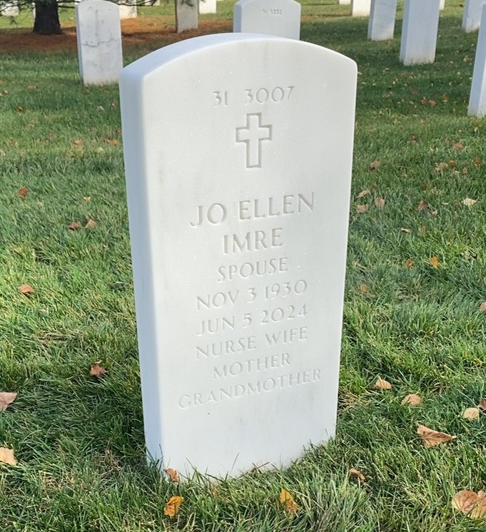 Back of headstone — Paul Imre