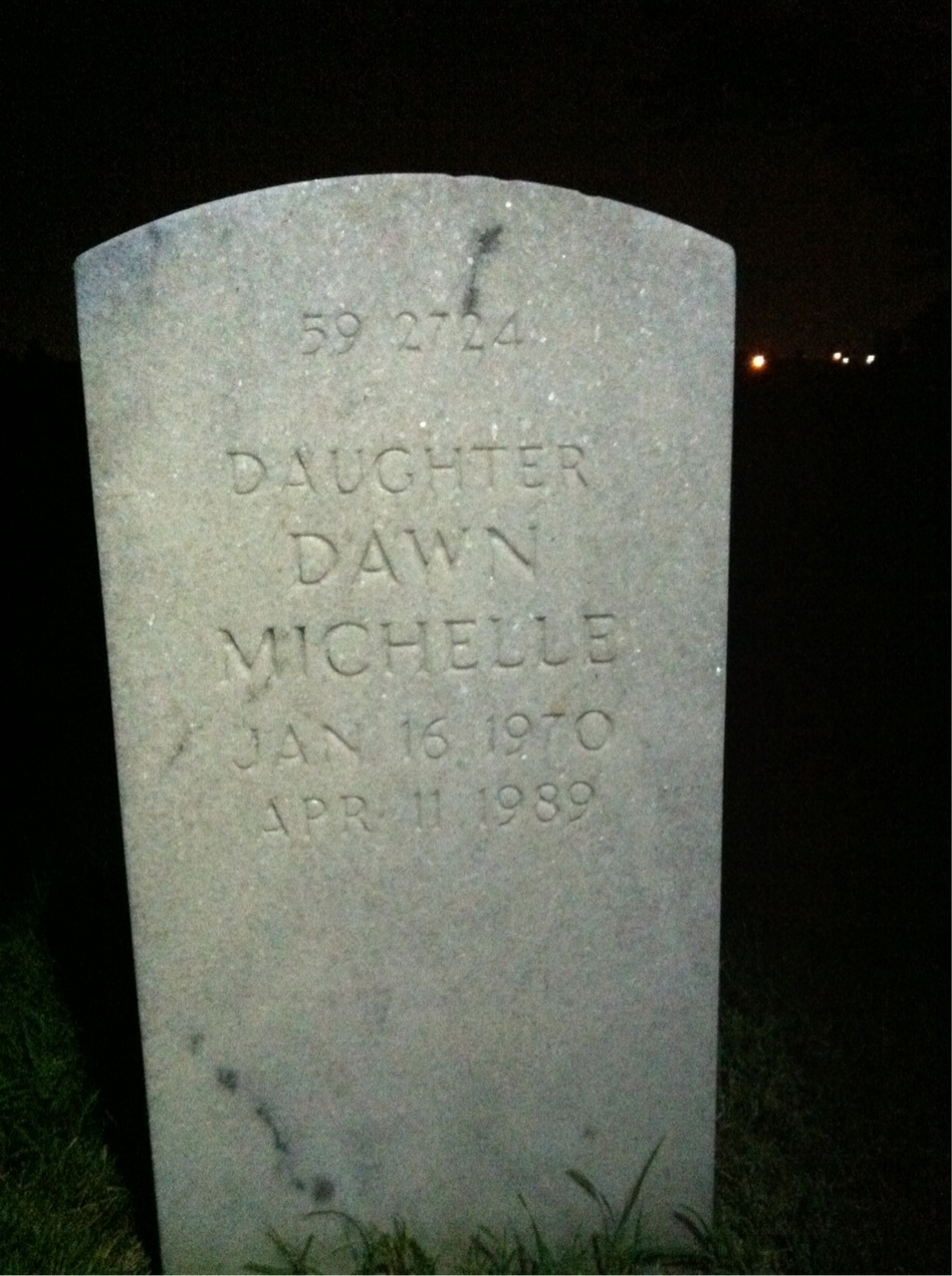 Back of headstone — Walter David Smith