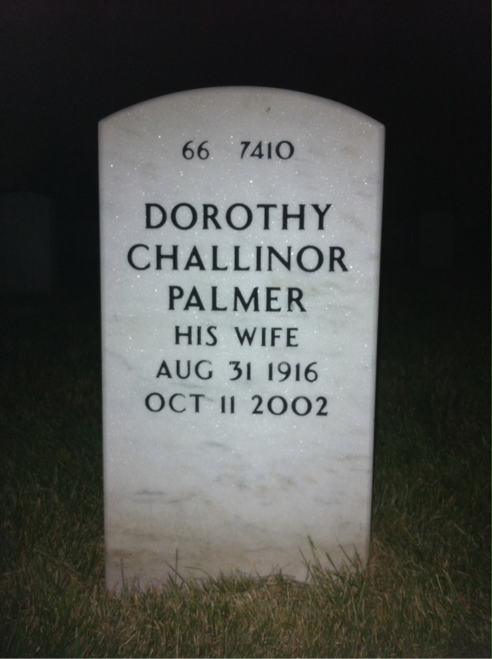 Back of headstone — John Mcvinnie