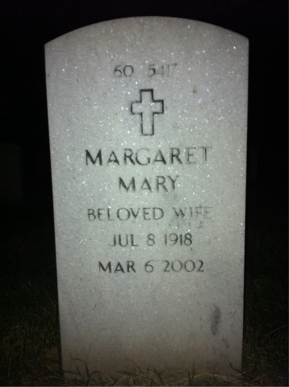 Back of headstone — William R Spillman
