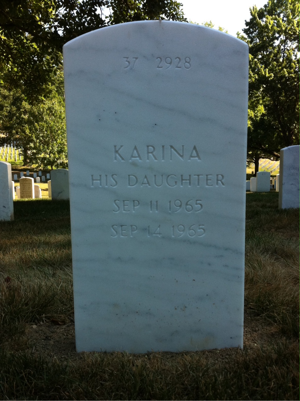 Back of headstone — John Mcneil