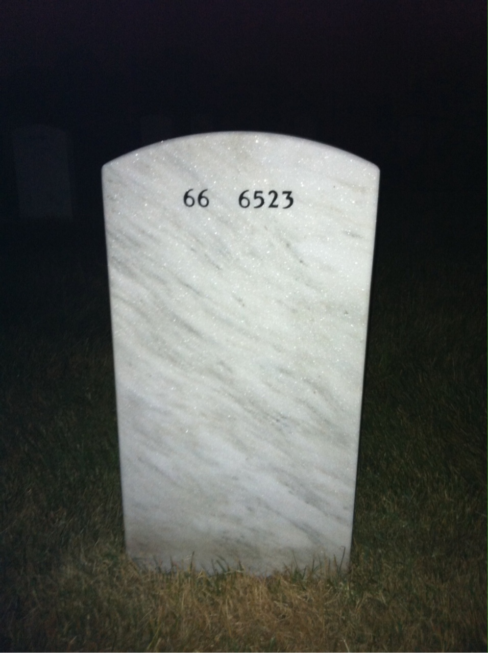 Back of headstone — Gerard Beaupre