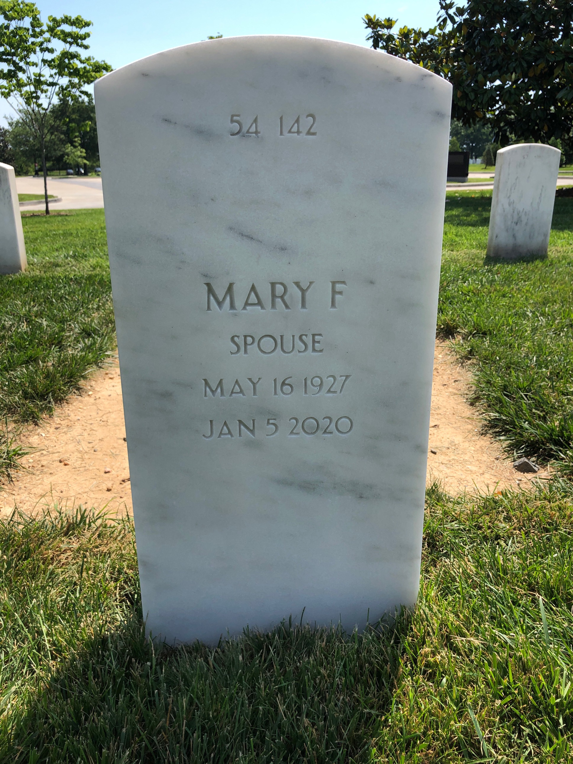 Back of headstone — Curtis Veal