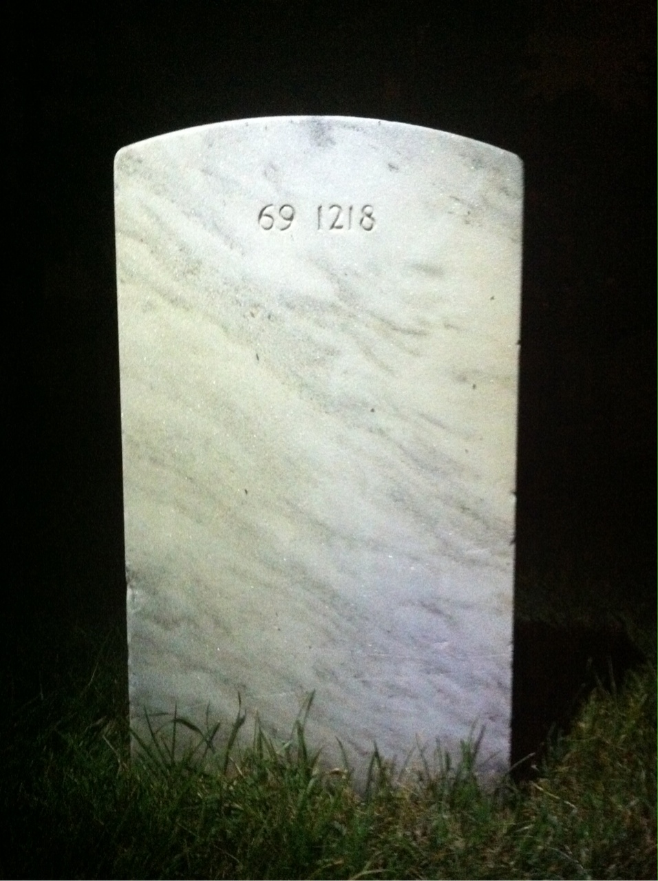Back of headstone — Frederick D Reynolds