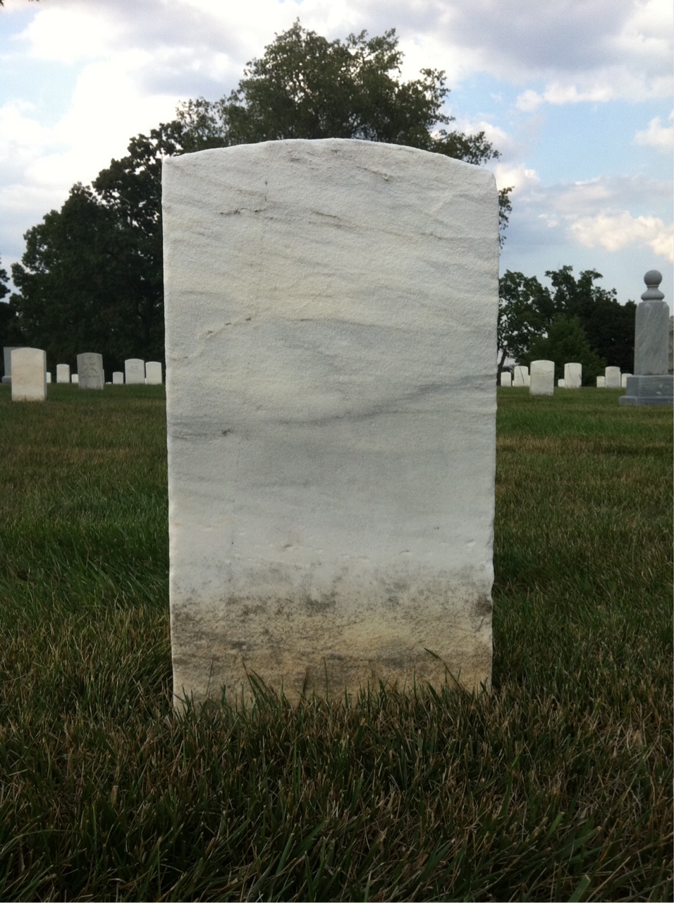 Back of headstone — Thomas Mcintyre