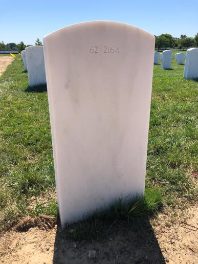 Back of headstone — Emmanuel Addomensah