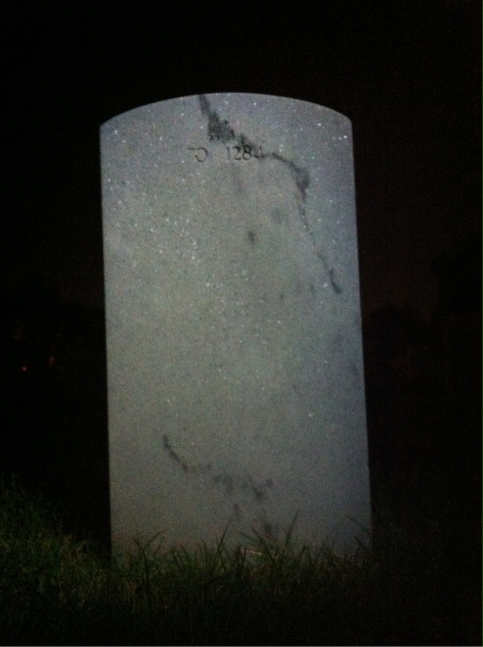 Back of headstone — Walter William Hill