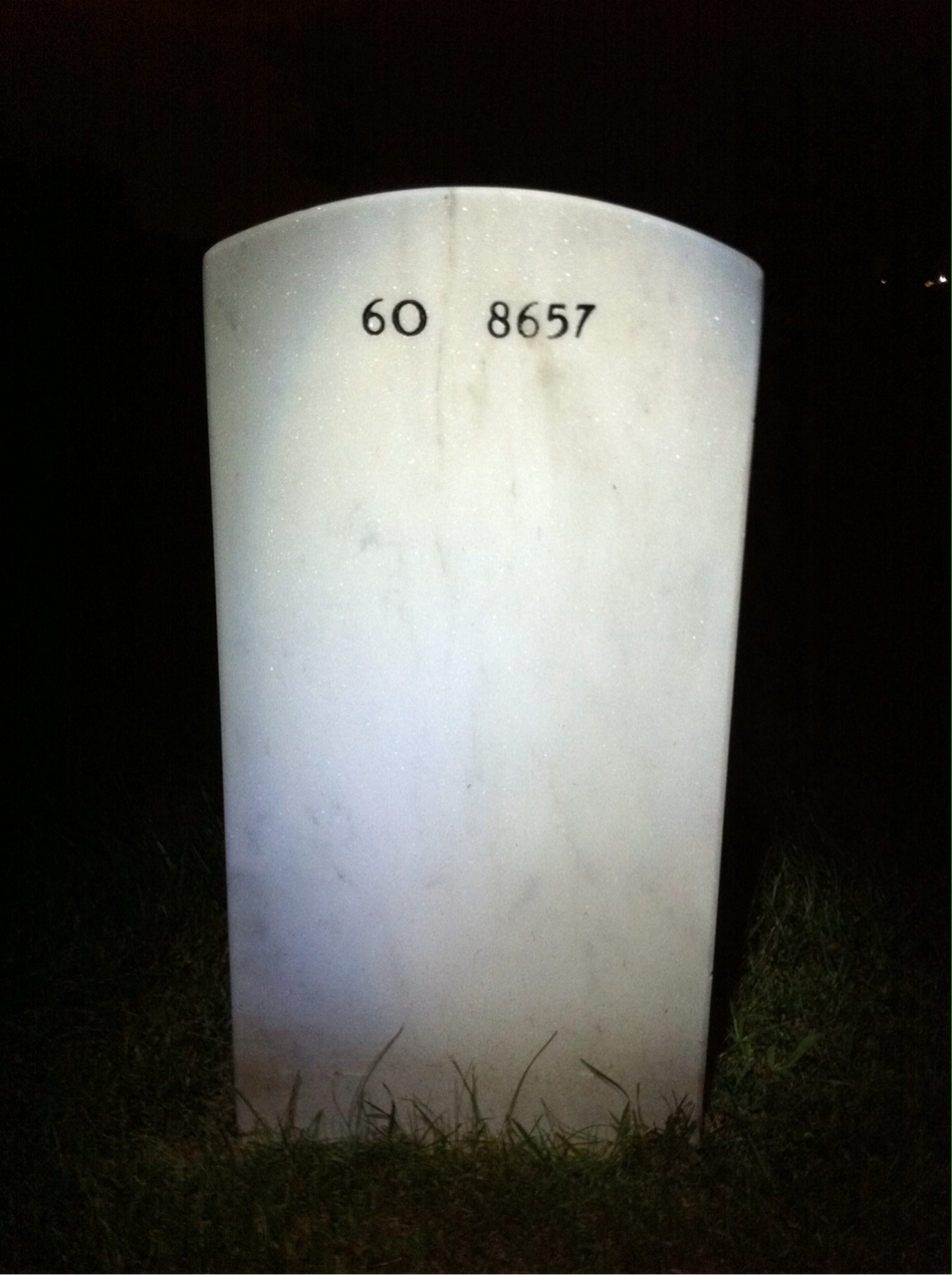 Back of headstone — Karl Morrison