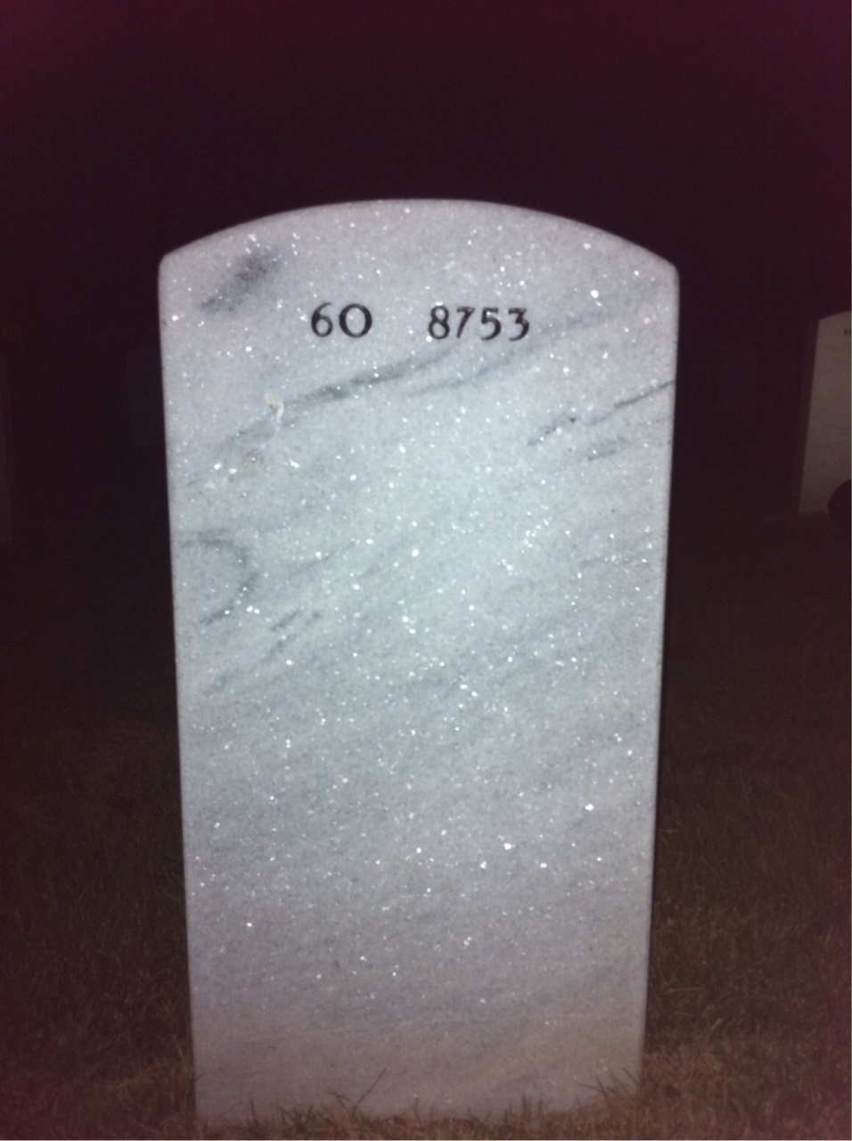 Back of headstone — Ronald Harrison
