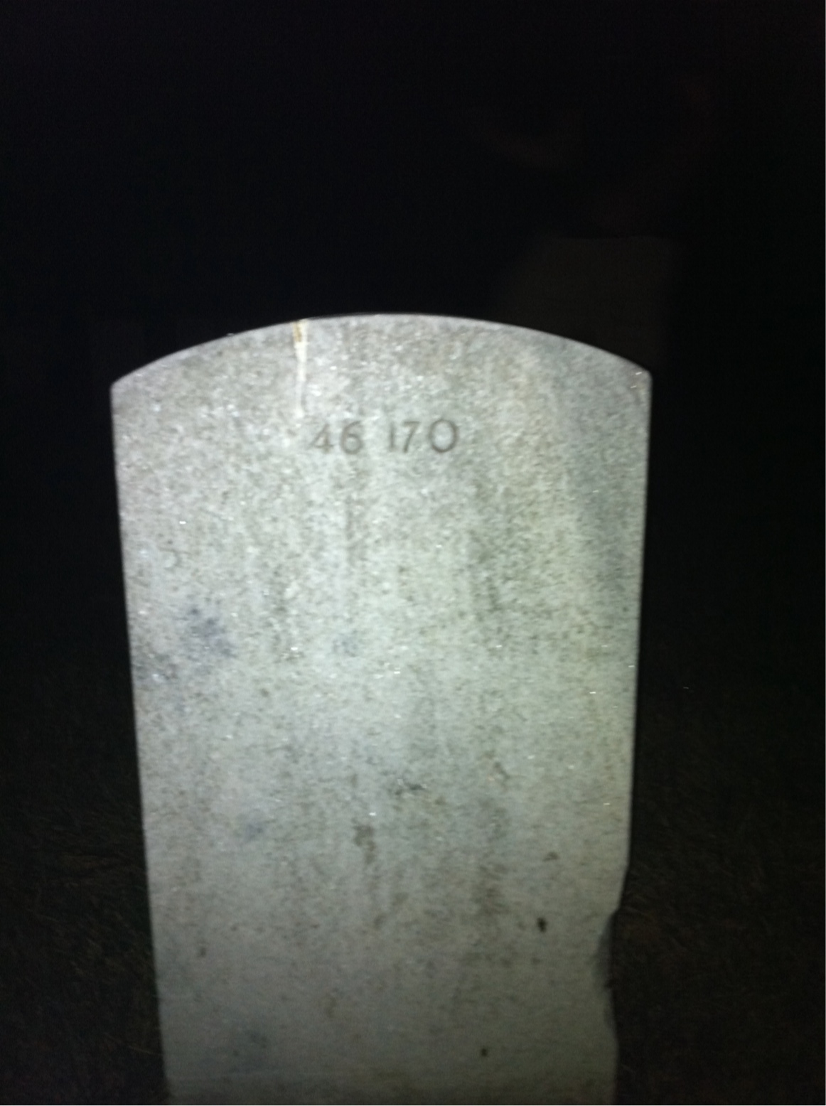 Back of headstone — Fairfax Atherton