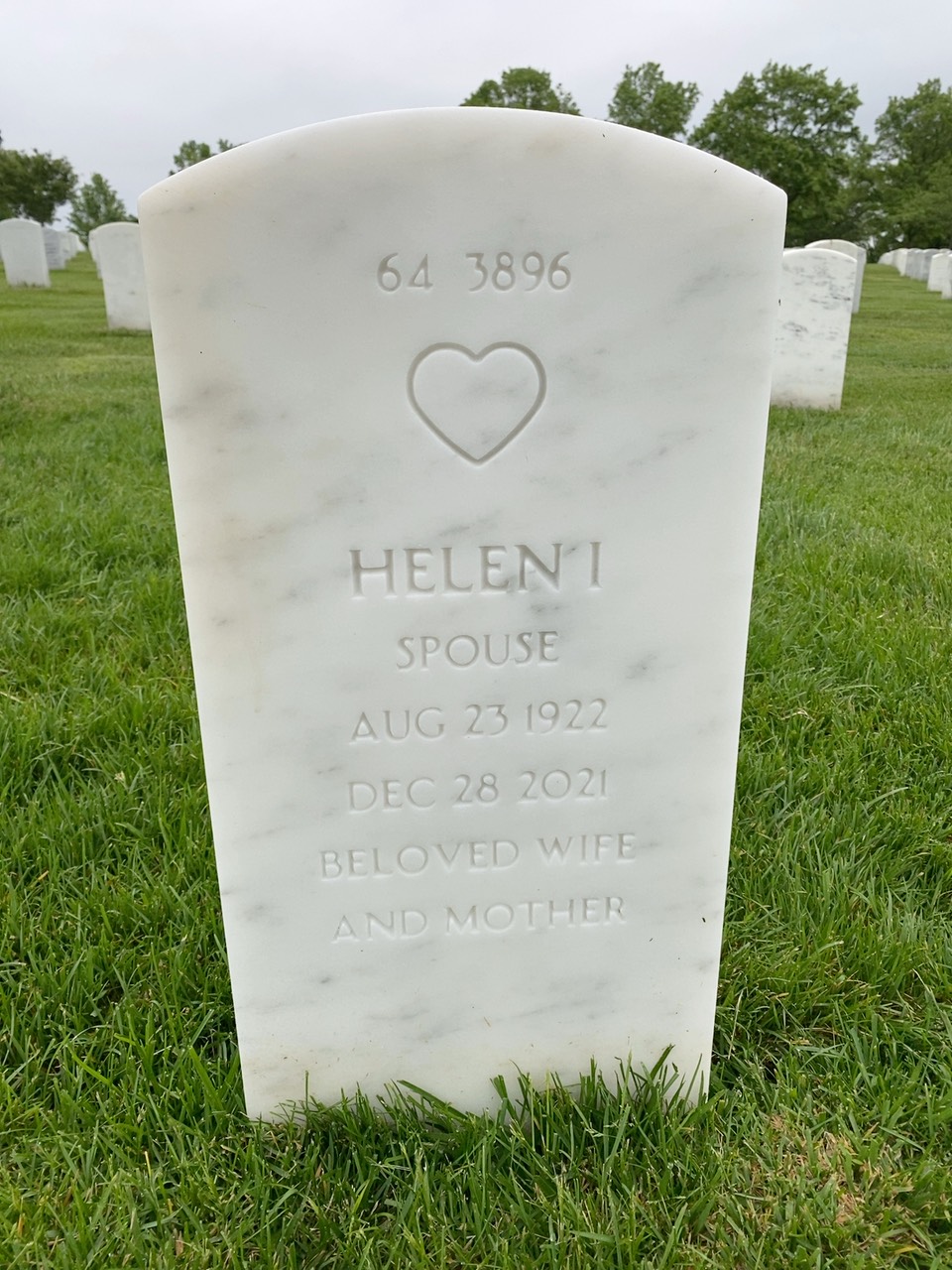 Back of headstone — William Ehlinger