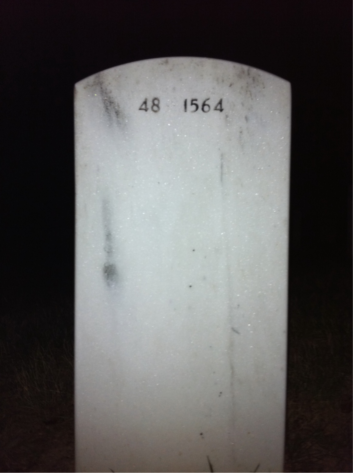 Back of headstone — Edgar Lare