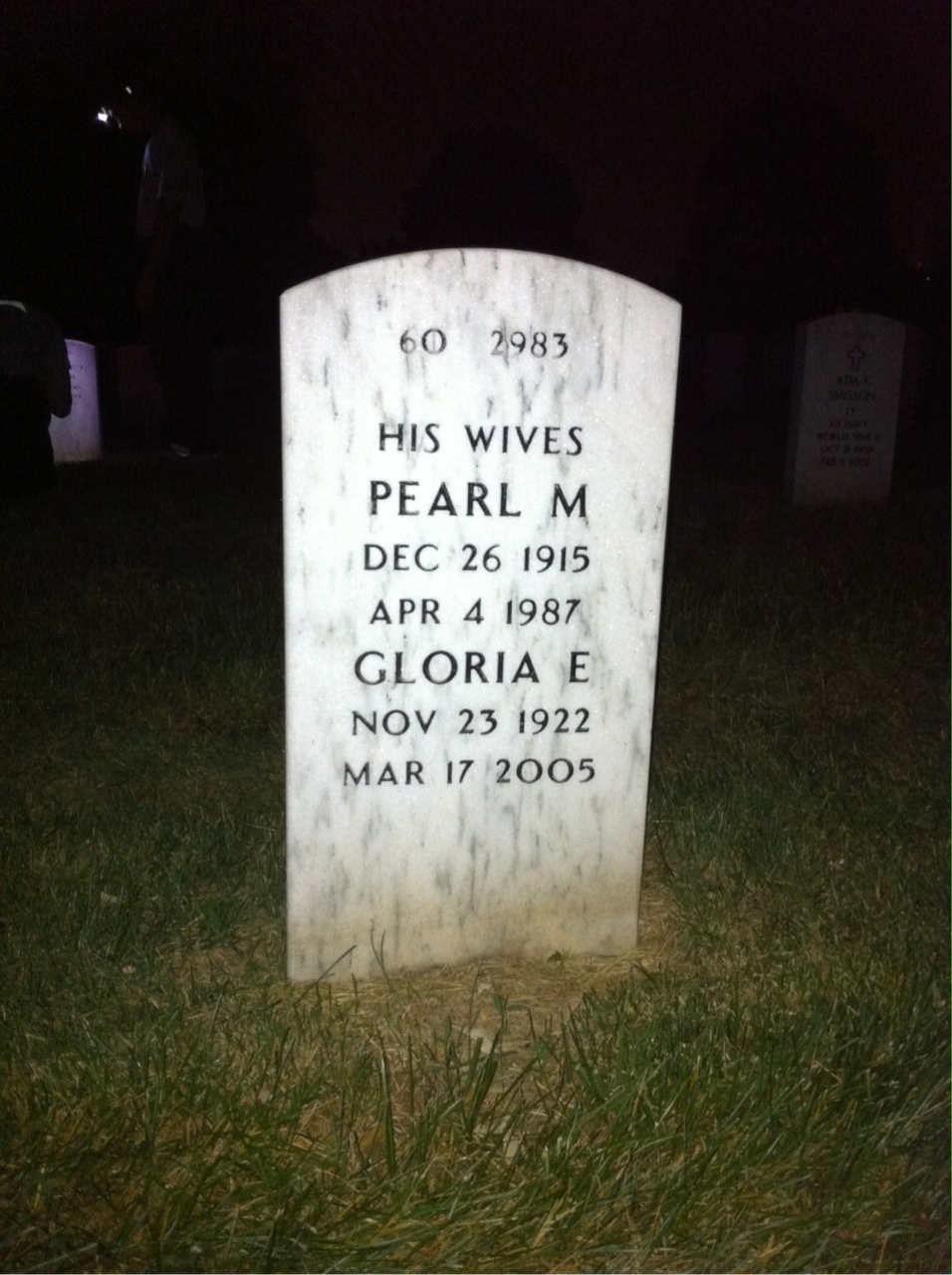 Back of headstone — Norman Colecom