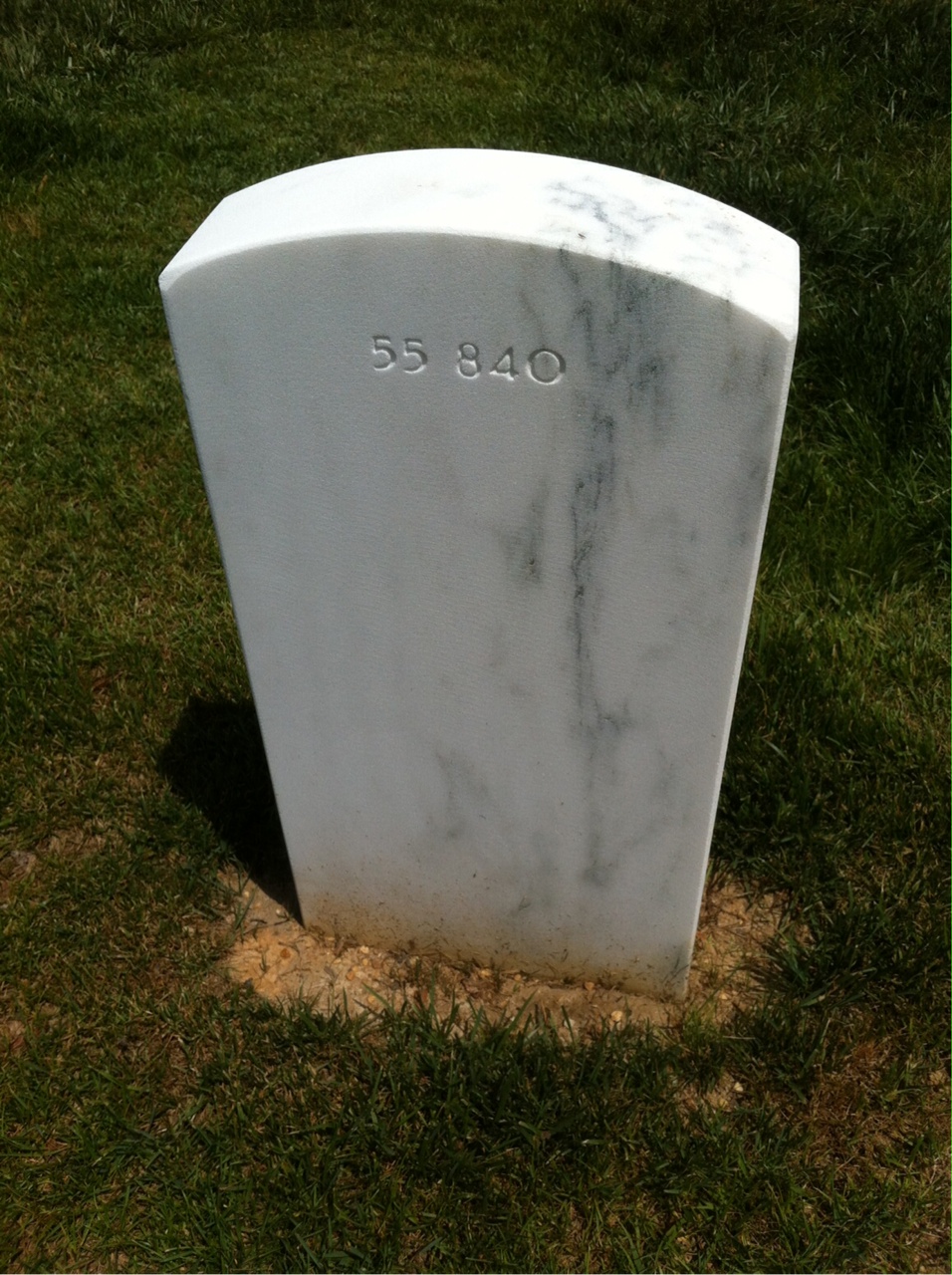 Back of headstone — Robert Bidwell