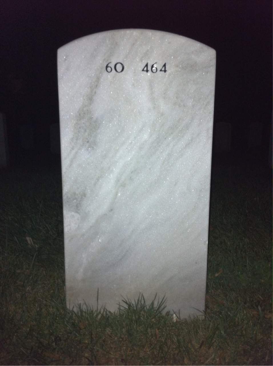 Back of headstone — Dennis French