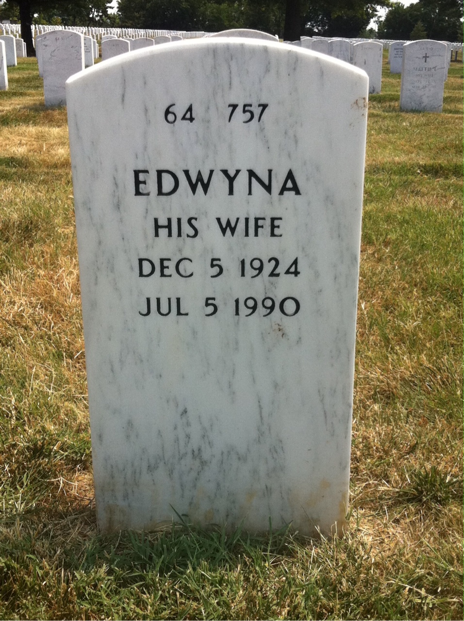 Back of headstone — William Ritchie