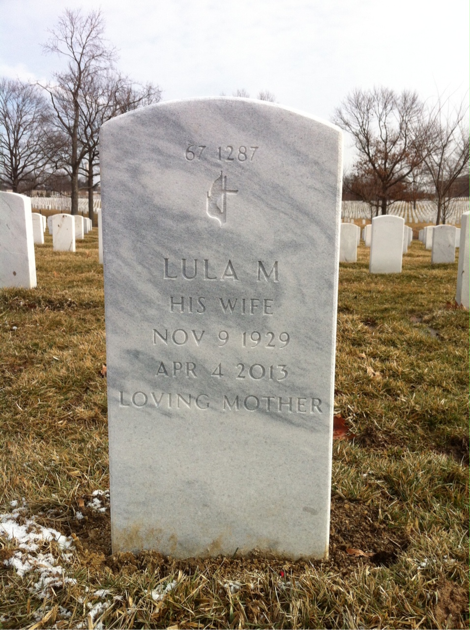 Back of headstone — Edward Moore