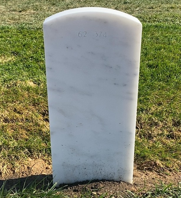 Back of headstone — Pierre Bercier