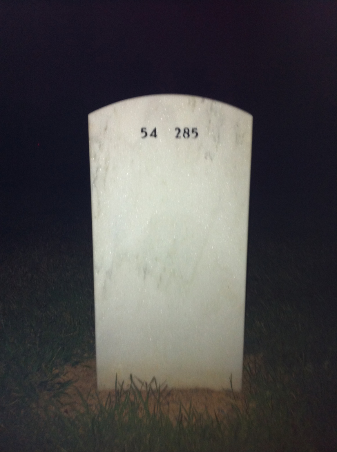 Back of headstone — Ralph Morales
