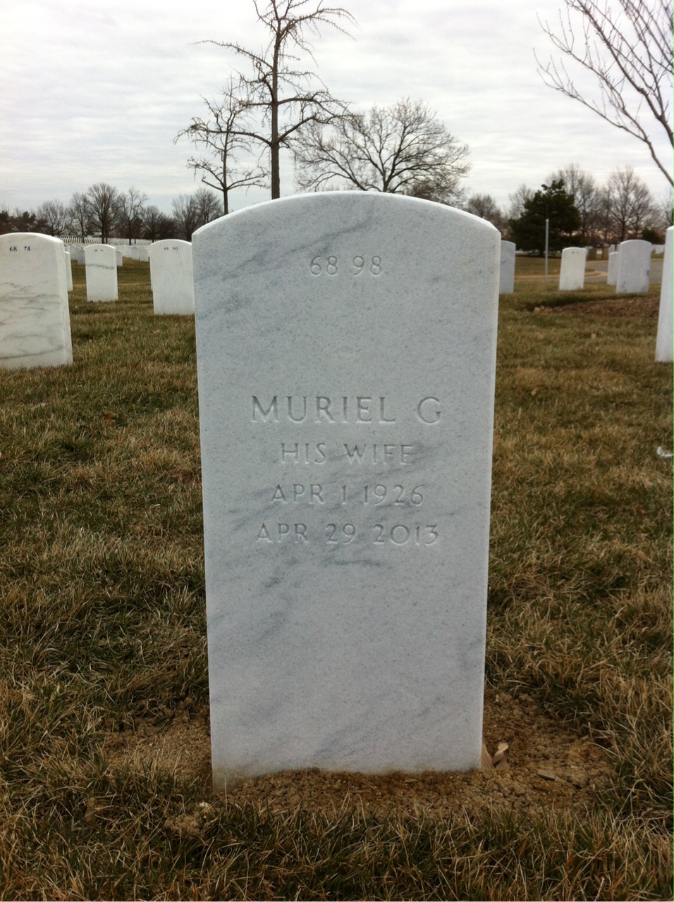 Back of headstone — Stanley Stiefel