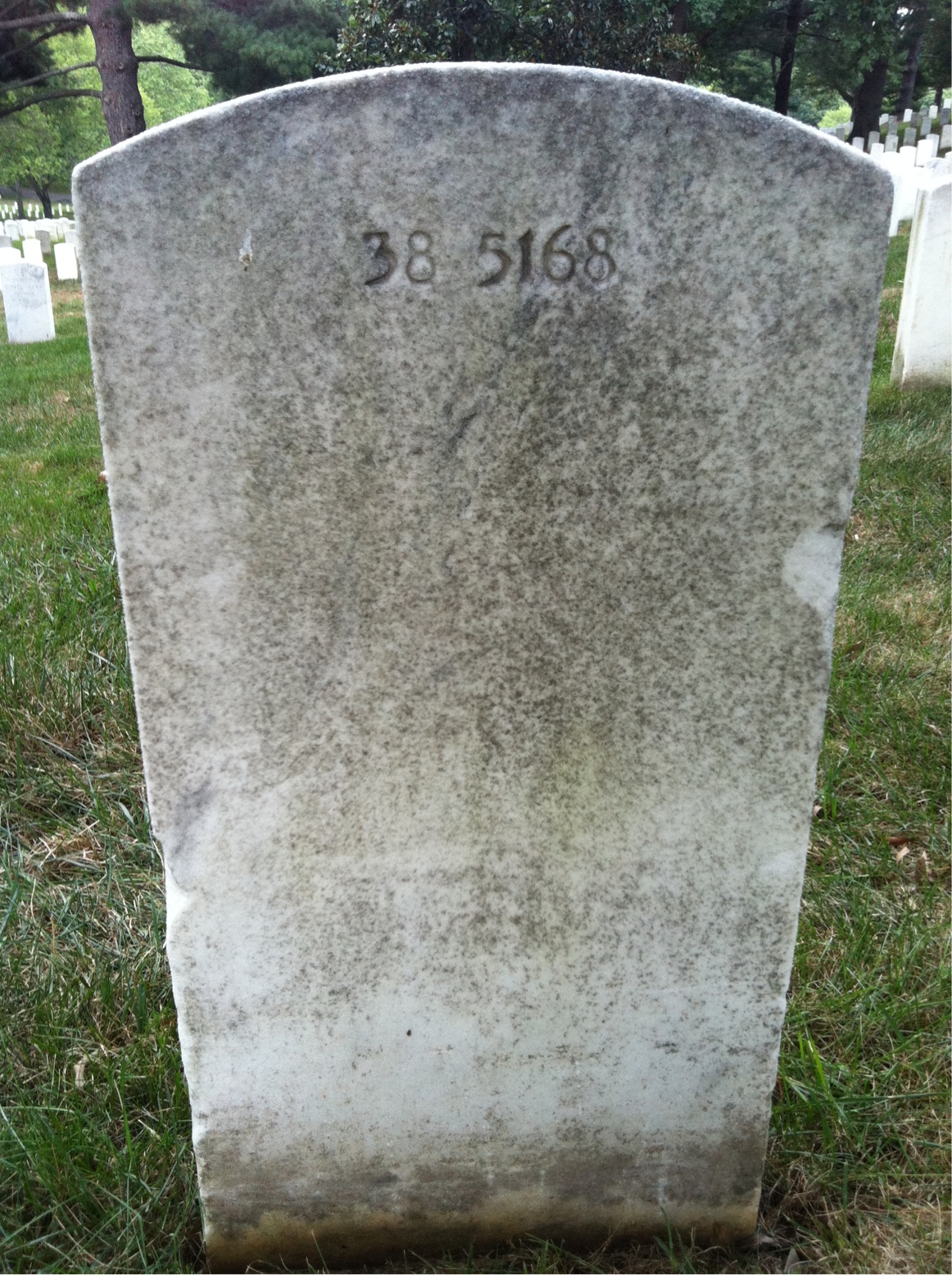 Back of headstone — Ellsworth Allen