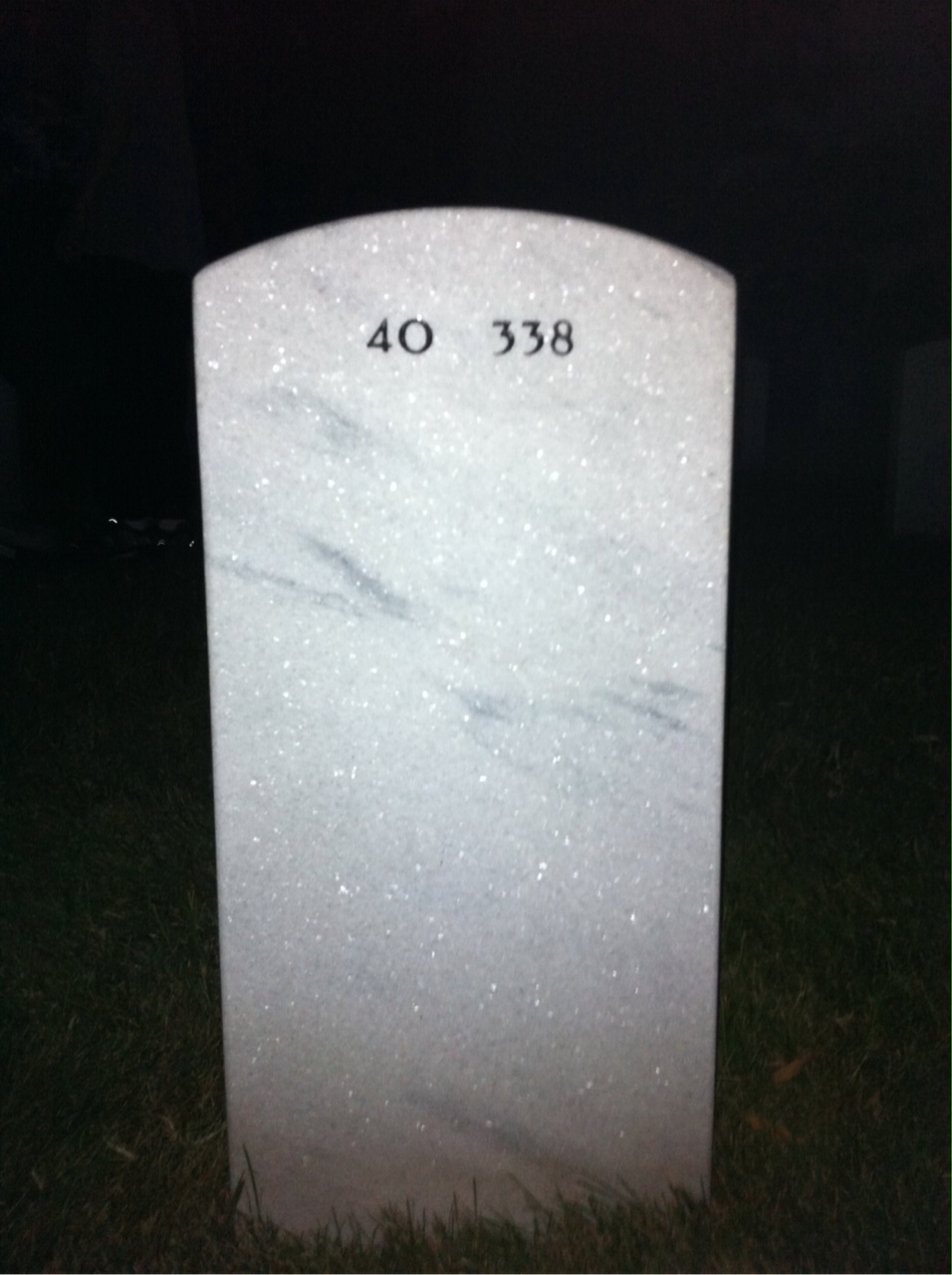 Back of headstone — Robert Davis