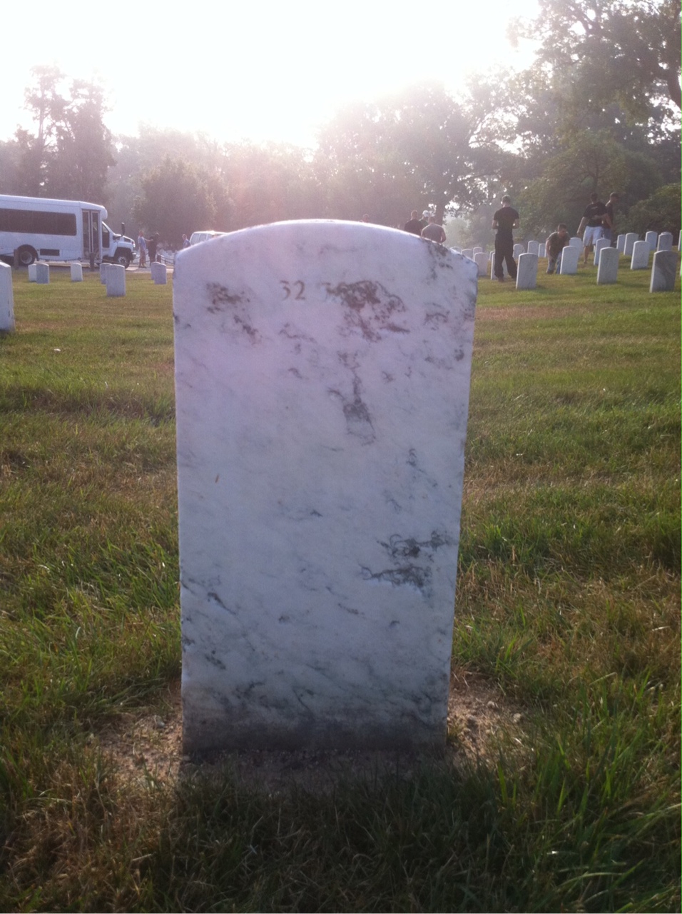 Back of headstone — Florence Moore